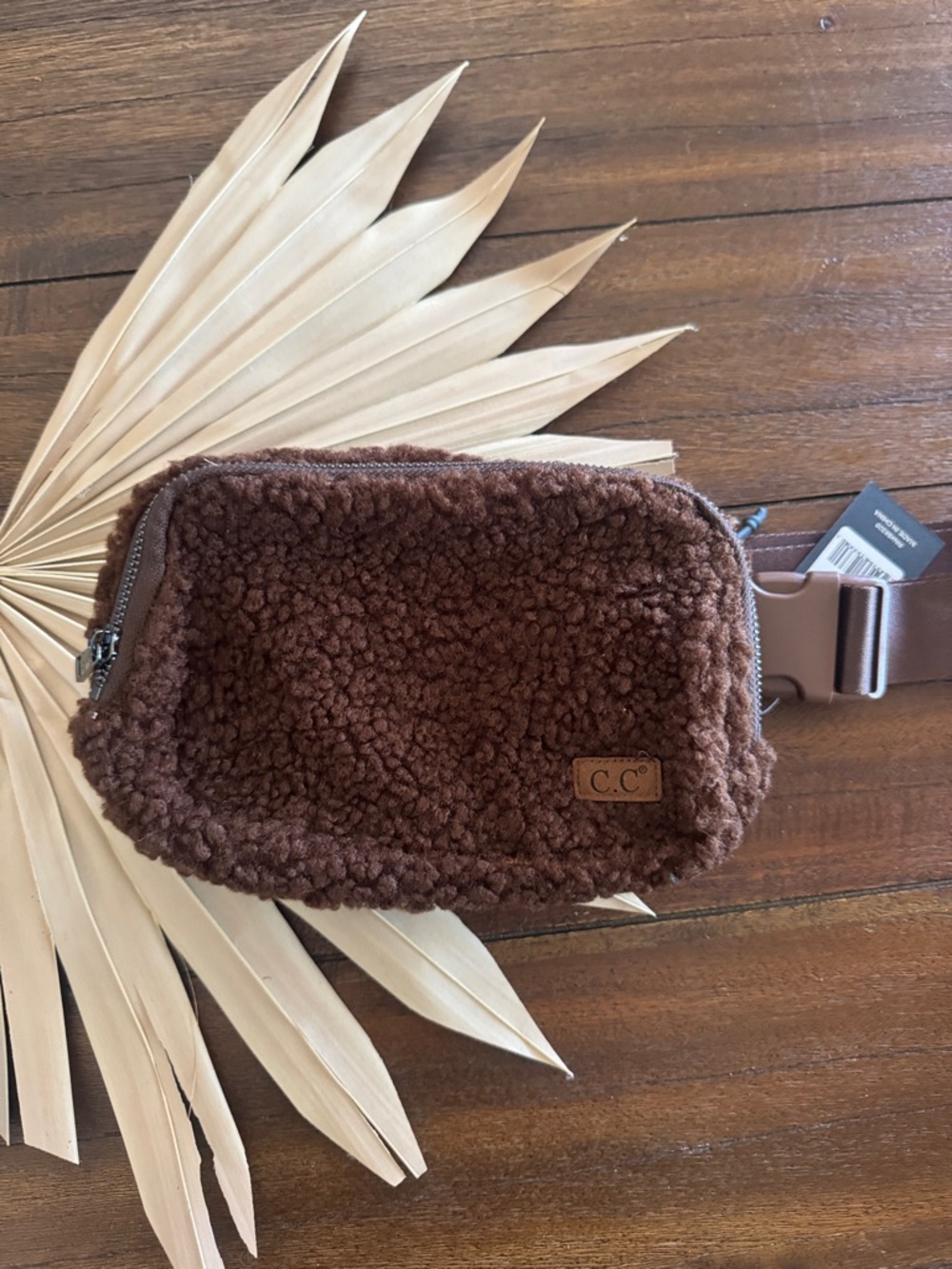 C.C Brown Sherpa Belt Bag